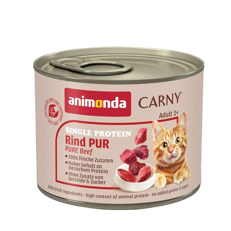animonda Carny Single Protein Adult 6 x 200 g (Manzo puro)