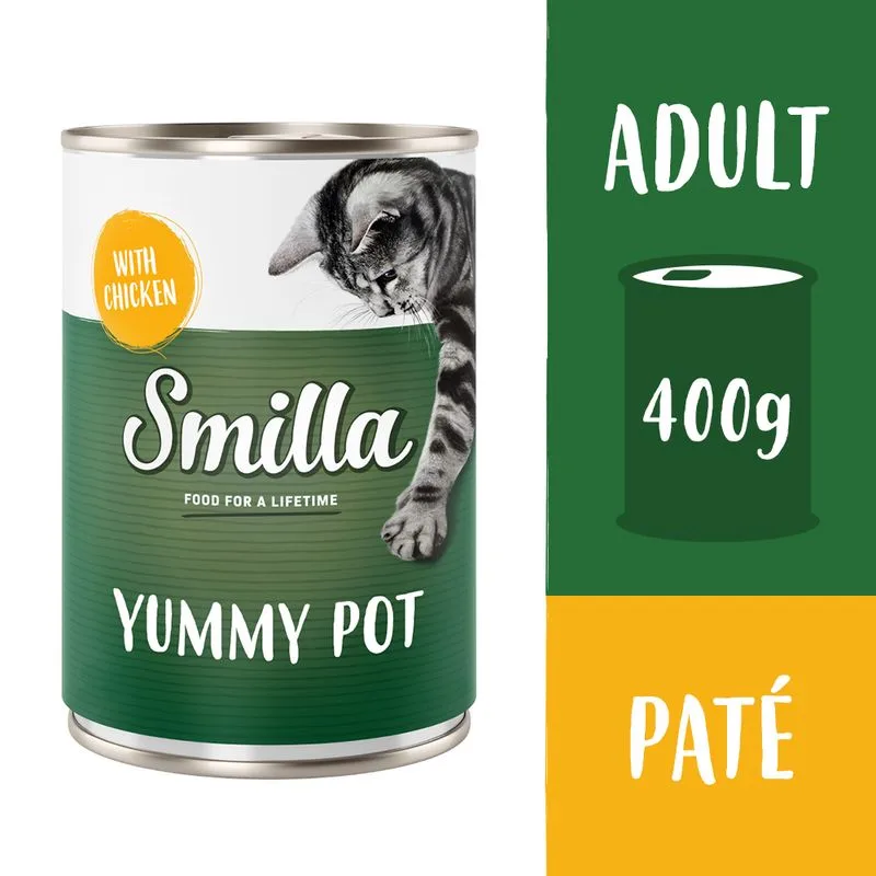 Smilla Yummy 20 x 400 g umido gatto (Pollo)
