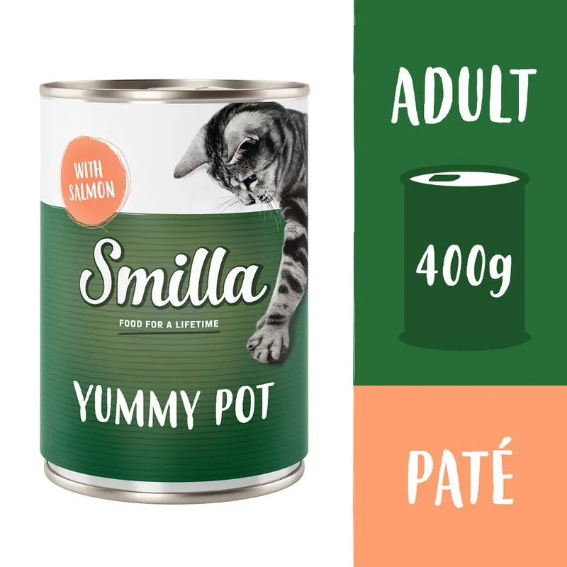 Smilla Yummy 20 x 400 g umido gatto (Salmone)