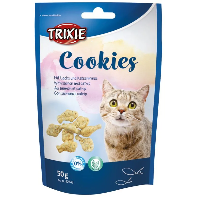 Trixie Cookies con Salmone & Catnip (Set %: 6 x 50 g)