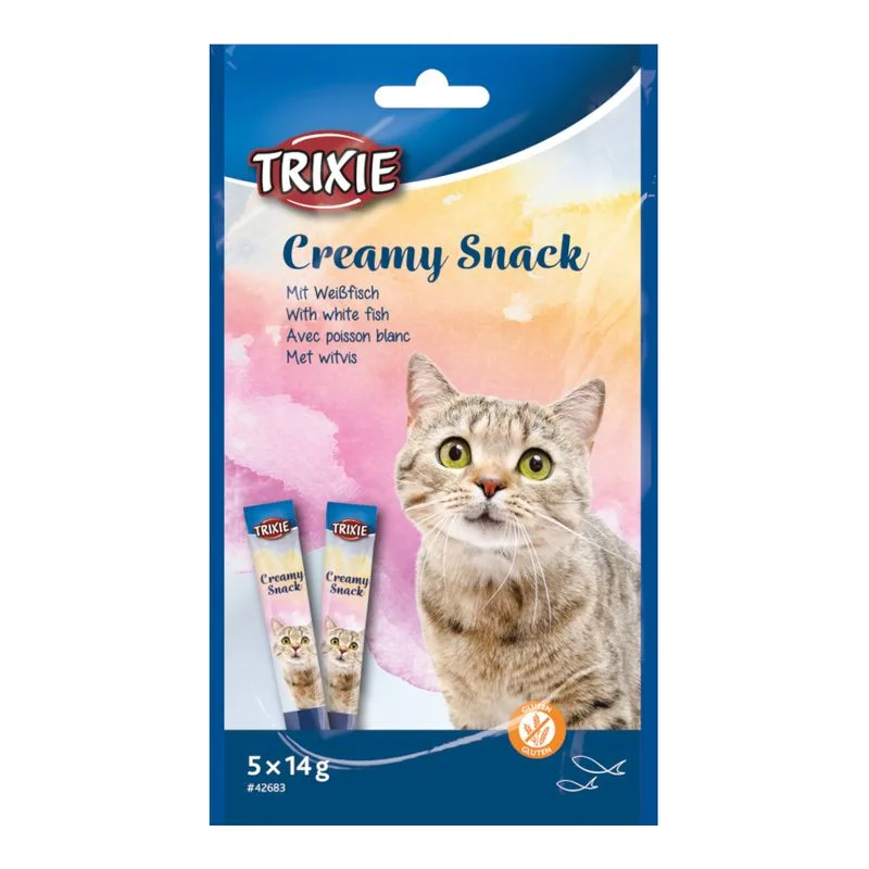 Trixie Creamy Snack con Pesce bianco (Set %: 30 x 14 g)