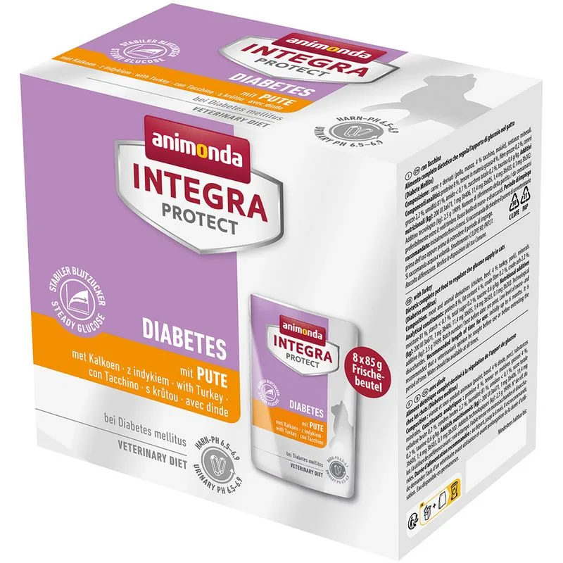 animonda Integra Protect Adult Diabetes 8 x 85 g (Tacchino)