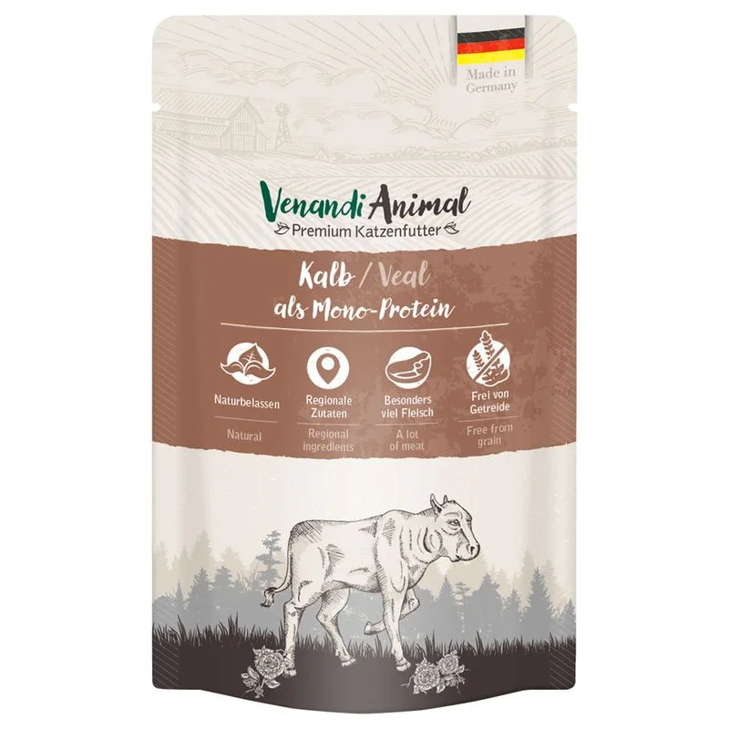 Venandi Animal Monoprotein 24 x 125 g umido gatto