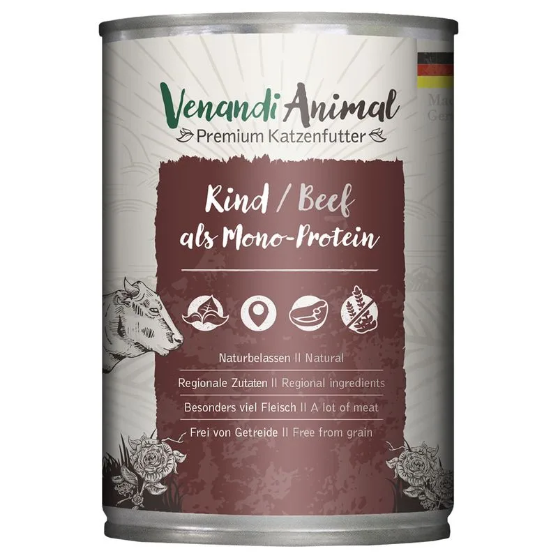Venandi Animal Monoprotein 24 x 400 g (Manzo)