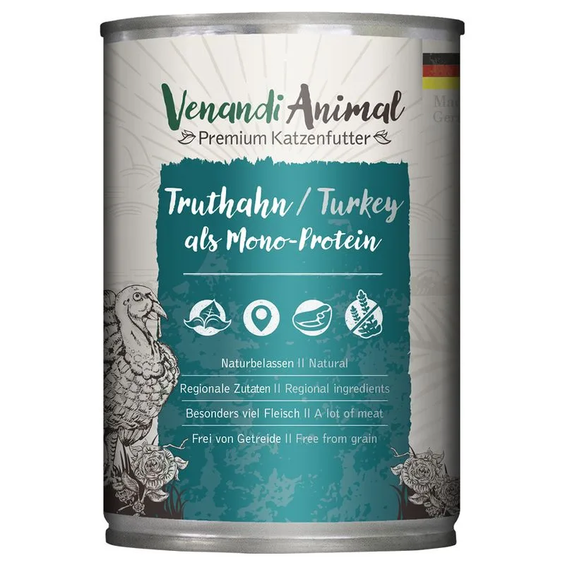Venandi Animal Monoprotein 24 x 400 g (Tacchino)