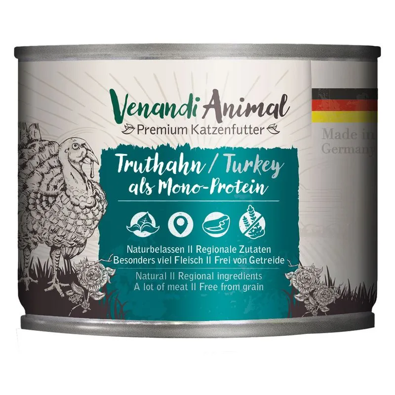 Venandi Animal Monoprotein 6 x 200 g (Tacchino)
