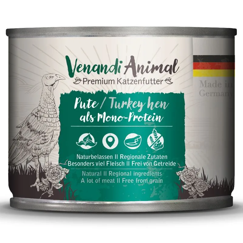 Venandi Animal Monoprotein 6 x 200 g (Tacchino)