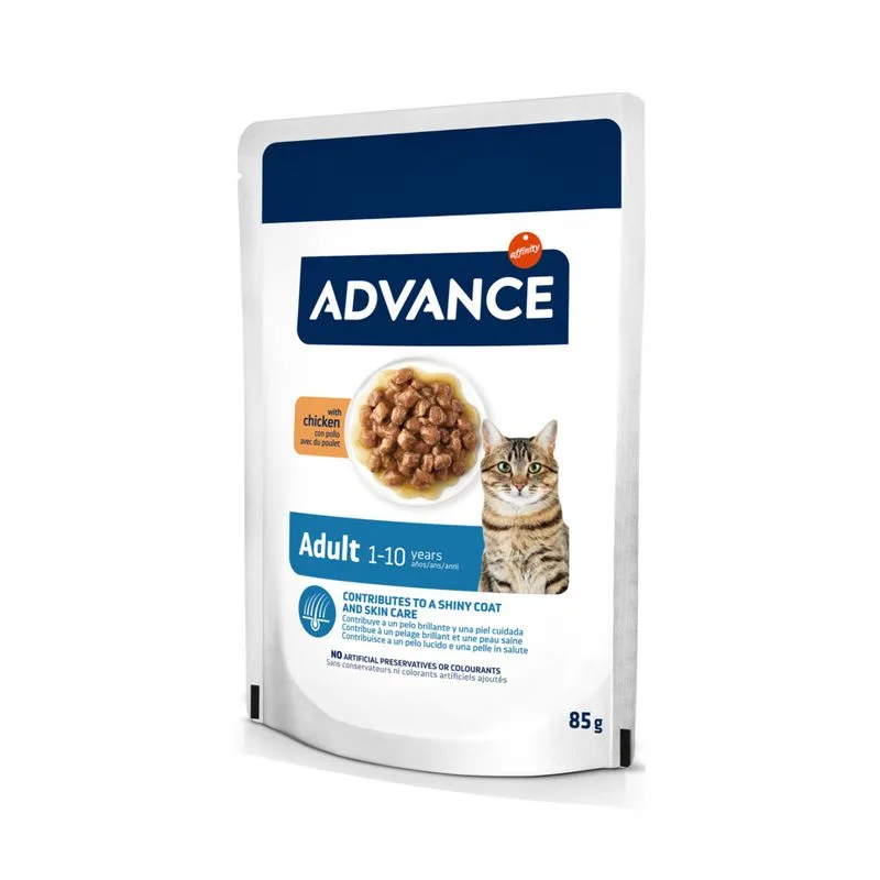 Advance Feline Adult Pollo umido per gatto (Set %: 24 x 85 g)