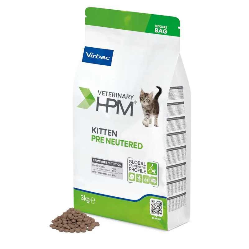 Virbac Veterinary HPM Baby Pre-Neutered Cat (Set %: 2 x 3 kg)