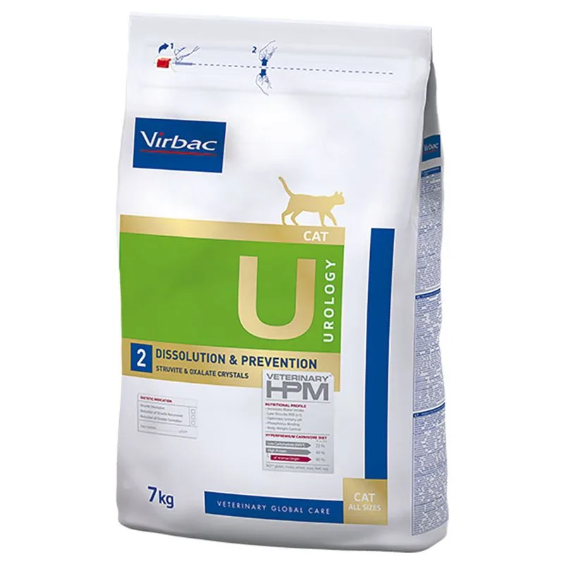 Virbac Veterinary HPM Cat Urology Dissolution & Prevention U2 (Set %: 2 x 7 kg)