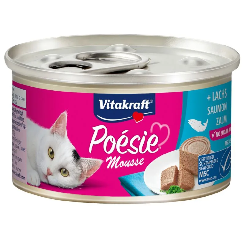 Vitakraft Poésie Mousse 12 x 85 g (Salmone)