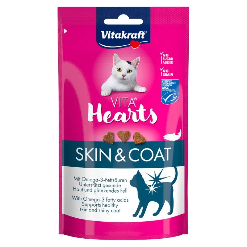 Vitakraft Vita Hearts Skin & Coat Salmone