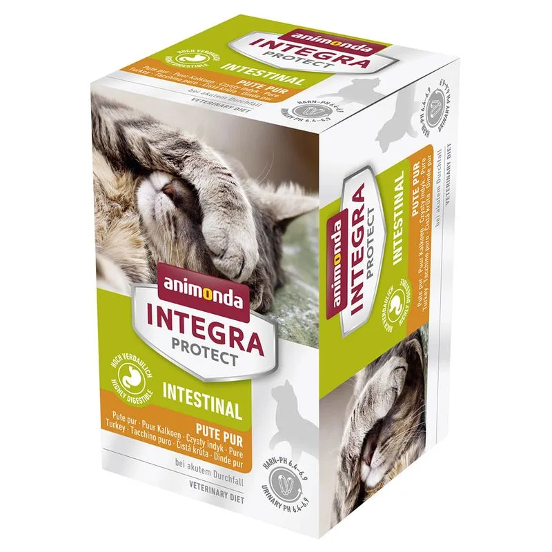 animonda Integra Protect Adult Intestinal Vaschetta umido gatto (Set %: 24 x 100 g Tacchino)