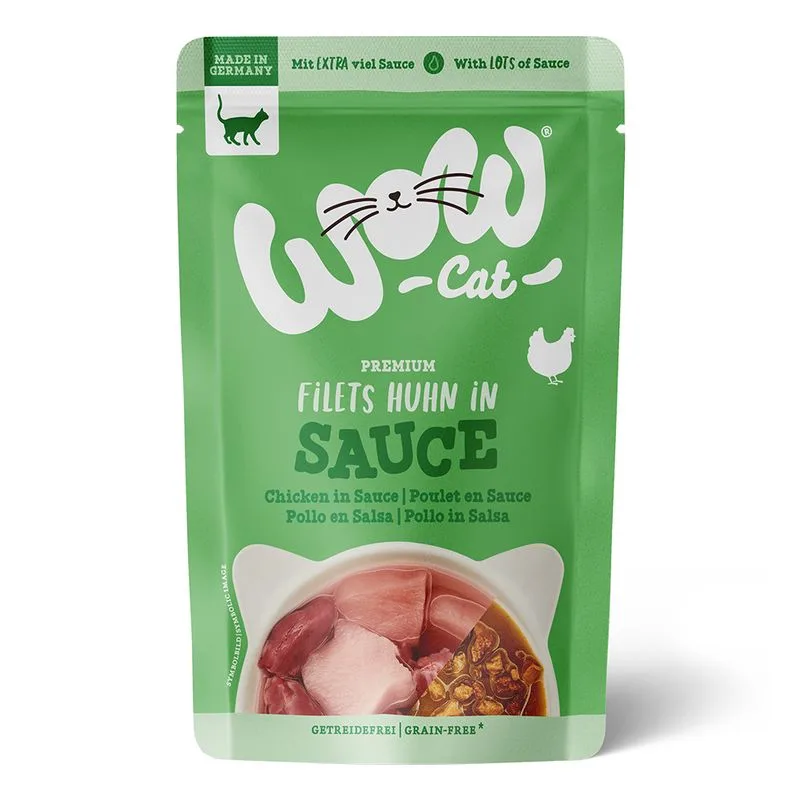 WOW Cat in Salsa 8 x 85 g (Pollo)
