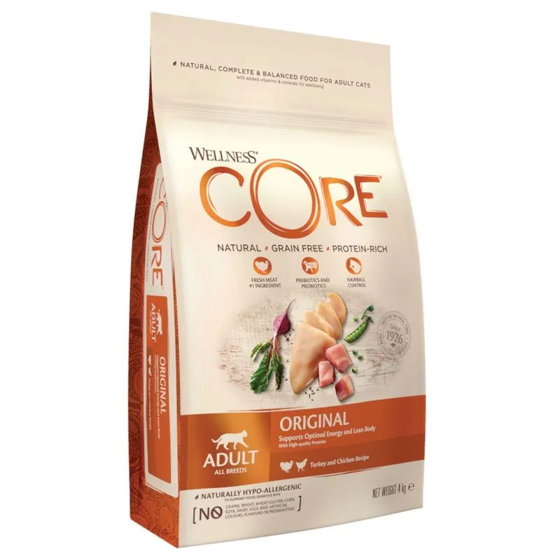 Wellness Core Cat Adult Original Tacchino & Pollo (Set %: 2 x 4 kg)