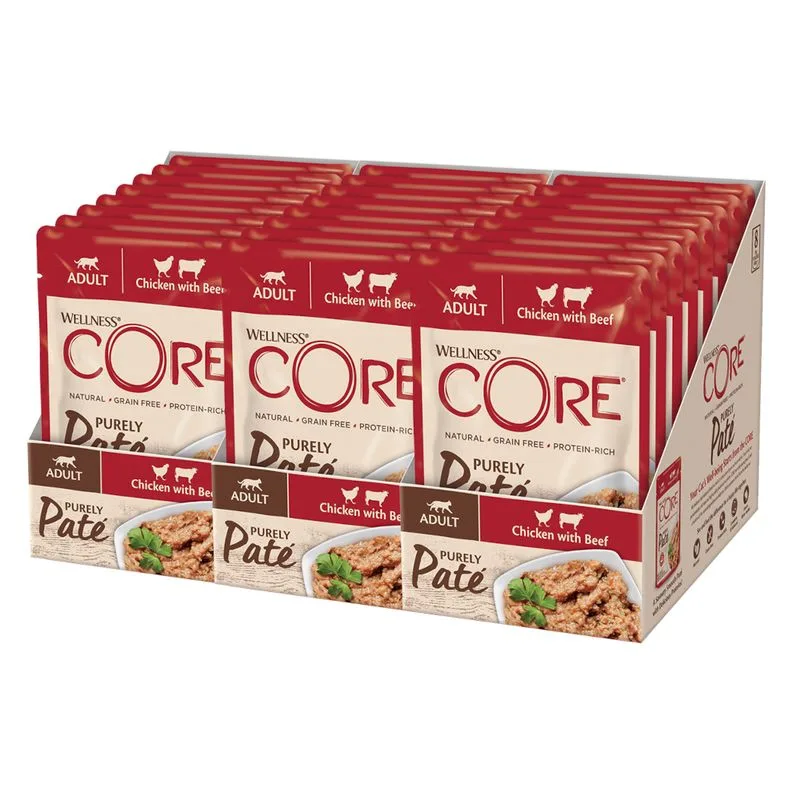 Wellness Core Cat Adult Purely Paté 24 x 85 g (Pollo & Manzo)
