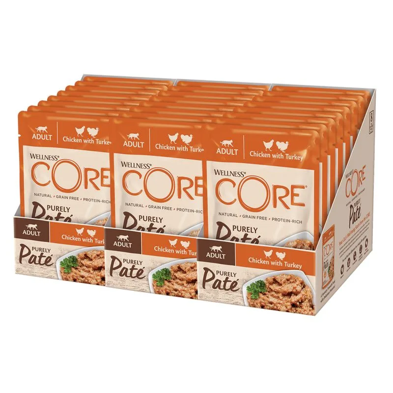 Wellness Core Cat Adult Purely Paté 24 x 85 g (Pollo & Tacchino)
