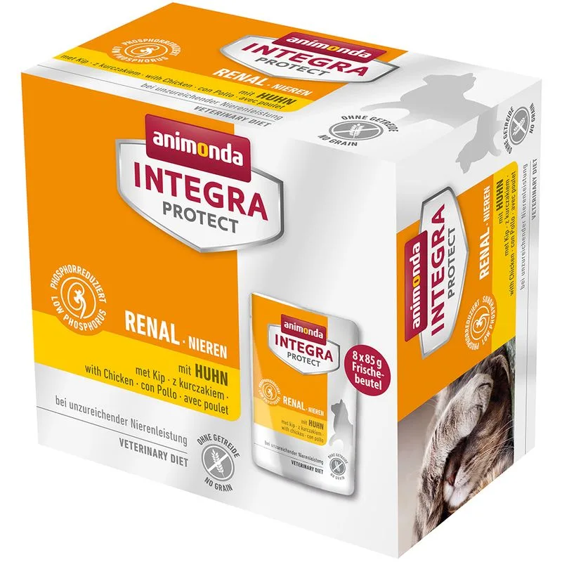 animonda Integra Protect Adult Renal 8 x 85 g umido per gatto (con Pollo)