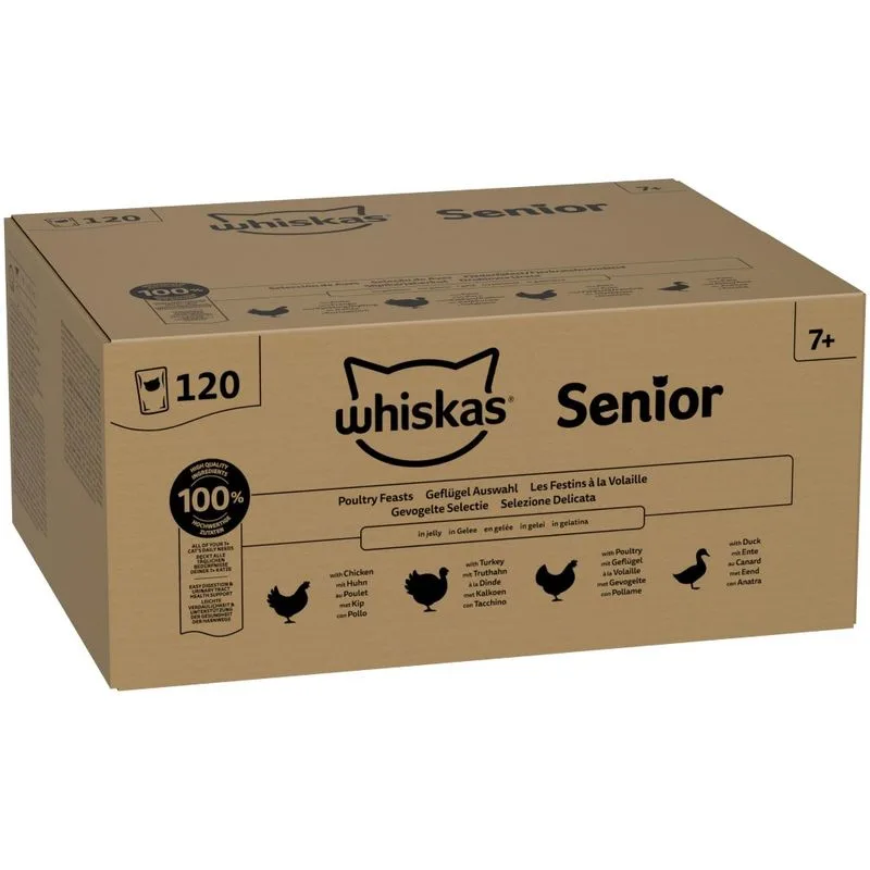 Megapack risparmio! Whiskas Senior buste 120 x 85 g