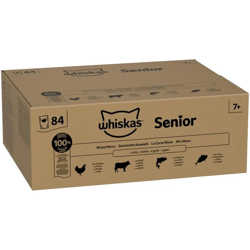 Megapack risparmio! Whiskas Senior buste 84 x 85 g