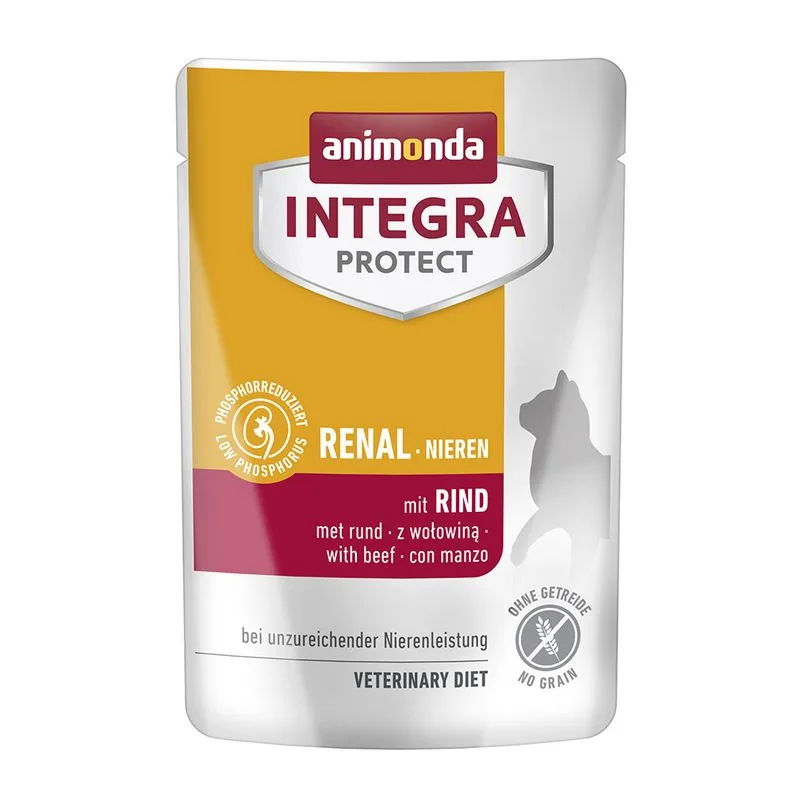 animonda Integra Protect Adult Renal Buste 24 x 85 g umido gatto (con Manzo)