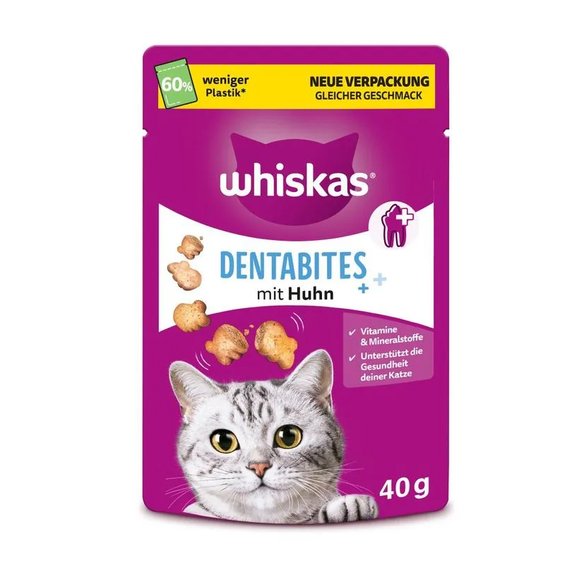 Multipack risparmio! Whiskas Snack (8 x 40 g  Dentabites Pollo)