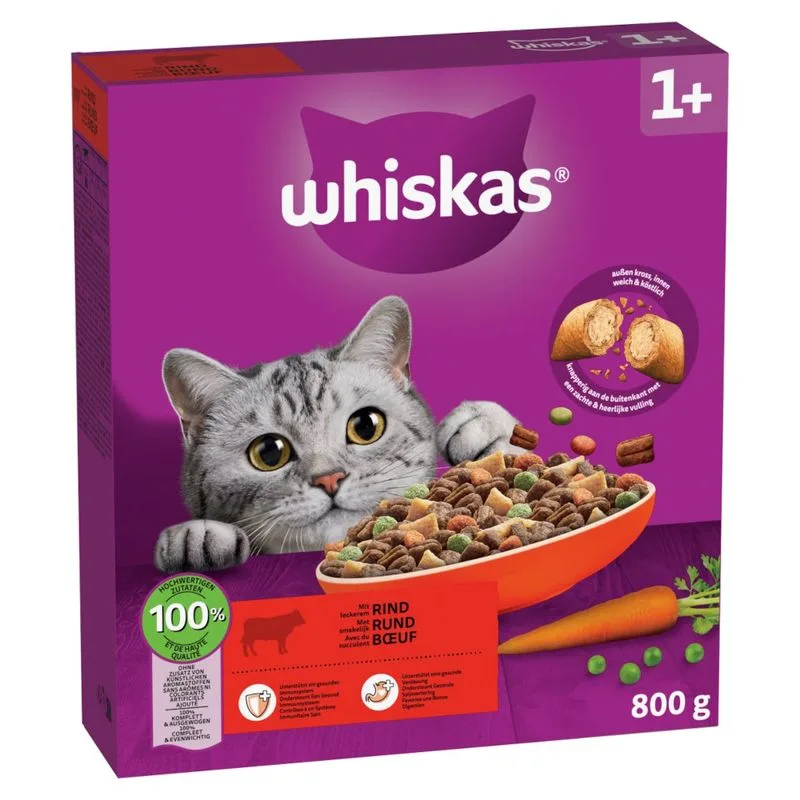 Whiskas 1+ Manzo (Set %: 2 x 800 g)