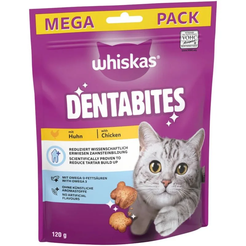 Whiskas Dentabites (Set %: 2 x 120 g con Pollo)