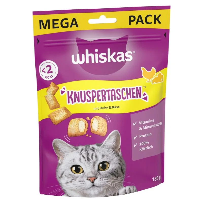 Whiskas Temptations (Set %: 2 x 180 g Pollo & Formaggio)