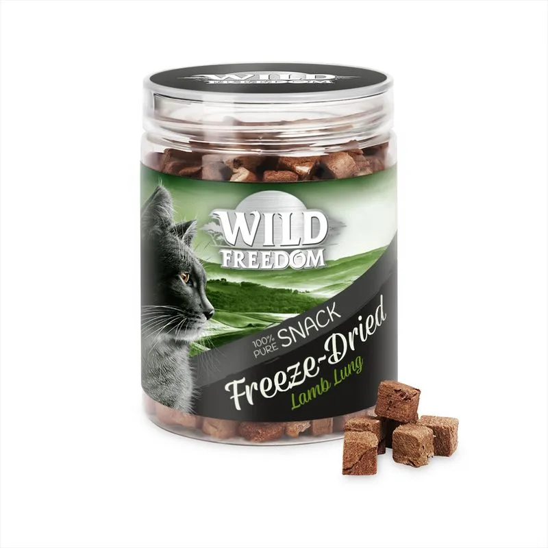 Multipack risparmio! 3 x Wild Freedom RAW Snack liofilizzato per gatto (3 x 35 g Polmone di Agnello)