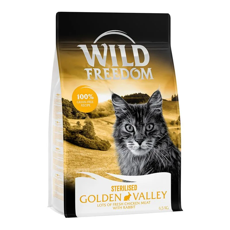 Wild Freedom Adult "Golden Valley" Sterilised Coniglio - senza cereali gatto (Set %: 2 x 6,5 kg)