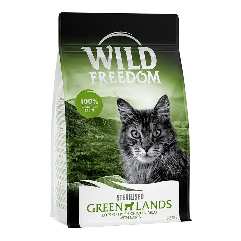 Wild Freedom Adult "Green Lands" Sterilised Agnello - senza cereali gatto (Set %: 2 x 6,5 kg)
