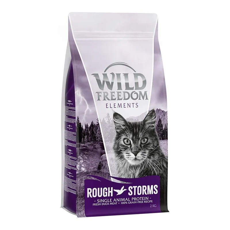 Wild Freedom Adult "Rough Storms" Anatra - senza cereali Crocchette gatto (2 kg)