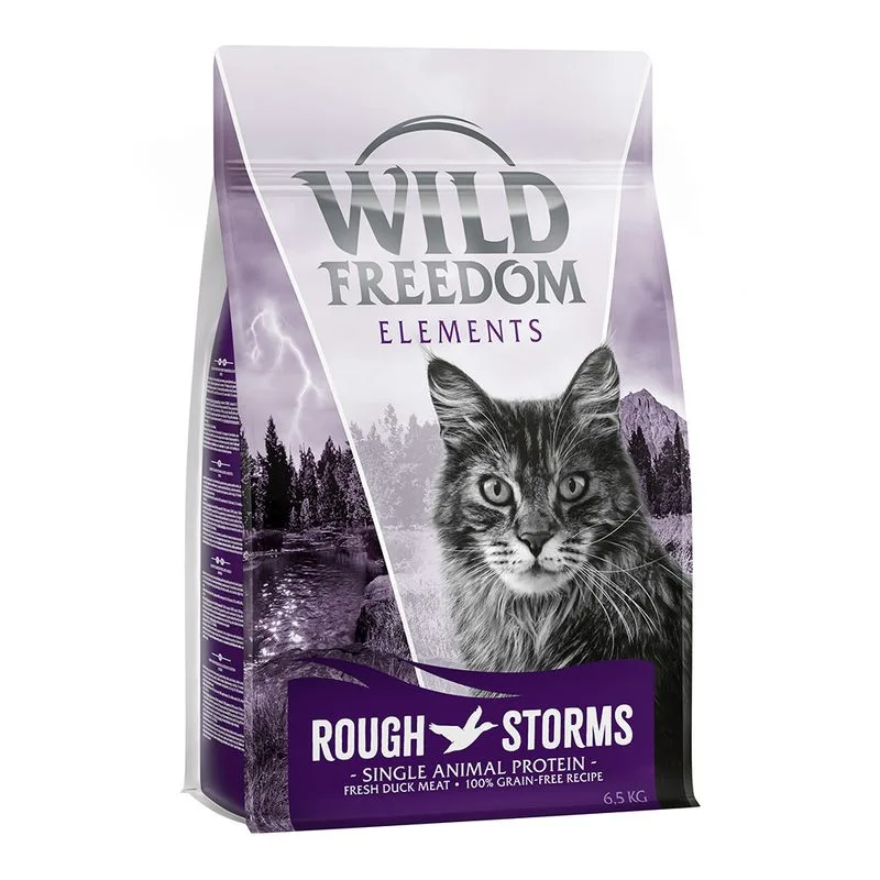 Wild Freedom Adult "Rough Storms" Anatra - senza cereali Crocchette gatto (Set %: 2 x 6,5 kg)
