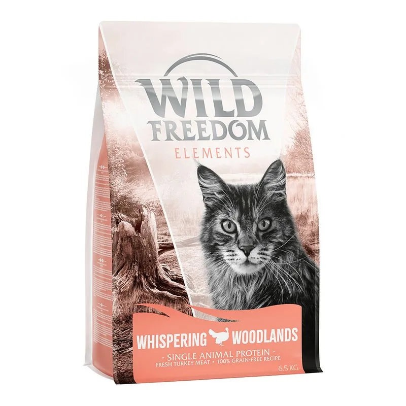 Wild Freedom Adult "Whispering Woodlands" Tacchino senza cereali per gatto (Set %: 2 x 6,5 kg)