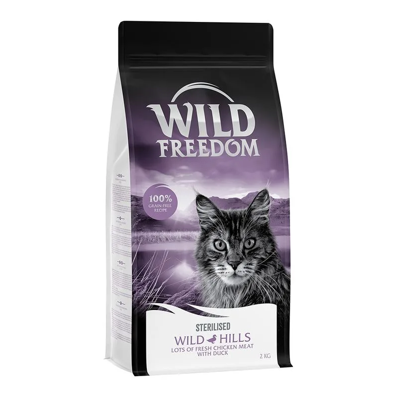 Wild Freedom Adult "Wild Hills" Sterilised Anatra - senza cereali per gatti (2 kg)