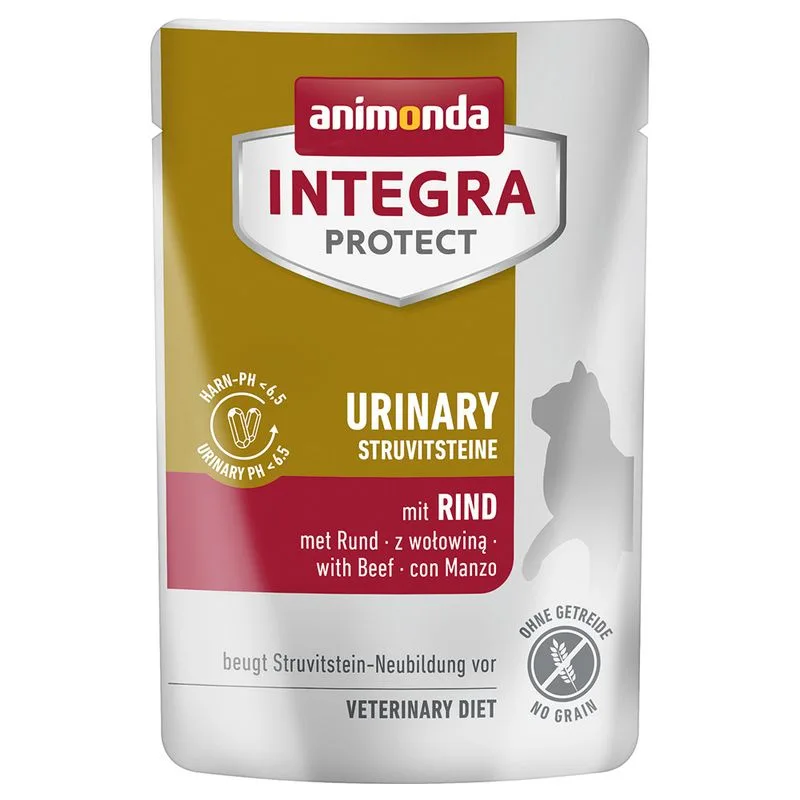 animonda Integra Protect Adult Urinary Buste 24 x 85 g umido gatto (con Manzo)