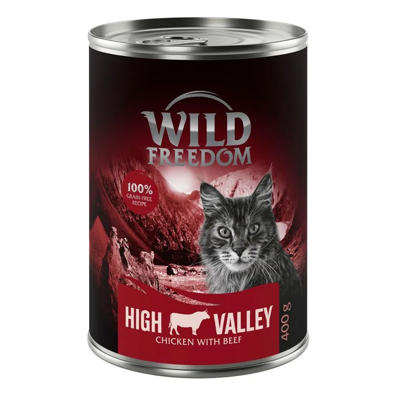 Wild Freedom Adult 24 x 400 g - senza cereali (High Valley (ex Farmlands) - Manzo & Pollo)