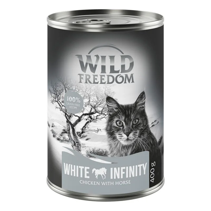 Wild Freedom Adult 24 x 400 g - senza cereali (White Infinity - Pollo & Cavallo)