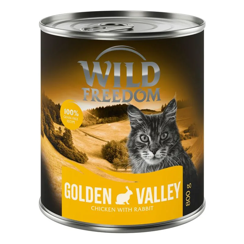 Wild Freedom Adult 6 x 800 g - senza cereali (Golden Valley - Coniglio & Pollo)