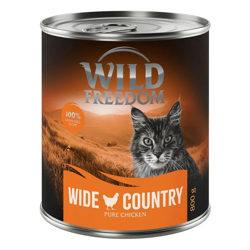 Wild Freedom Adult 6 x 800 g - senza cereali (Wide Country - Pollo puro)