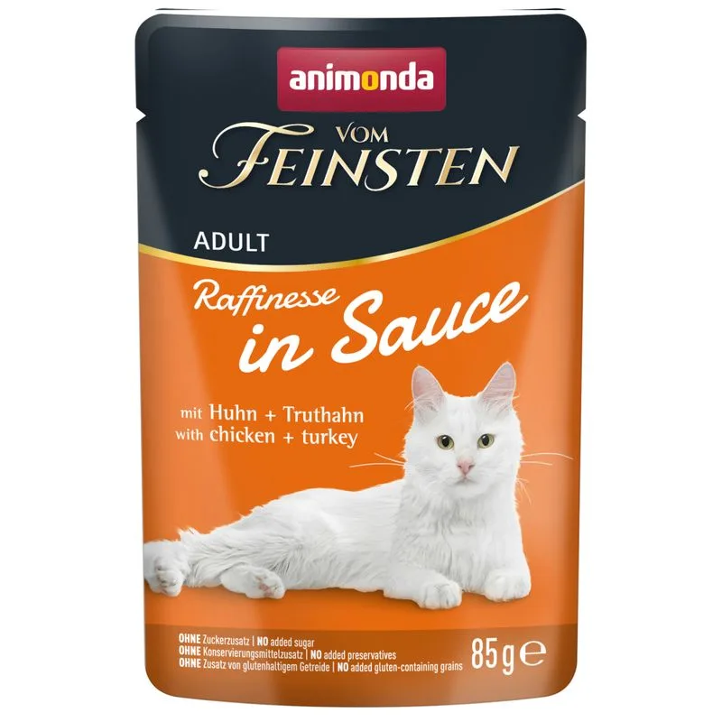 Multipack risparmio! animonda vom Feinsten Adult Raffinesse in Salsa 48 x 85 g (con Pollo & Tacchino)