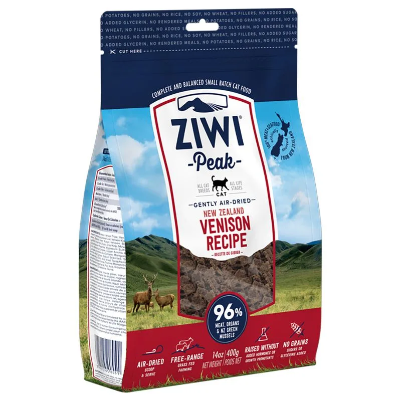 Ziwi Peak Air Dried Cervo Crocchette per gatti (Set %: 4 x 400 g)