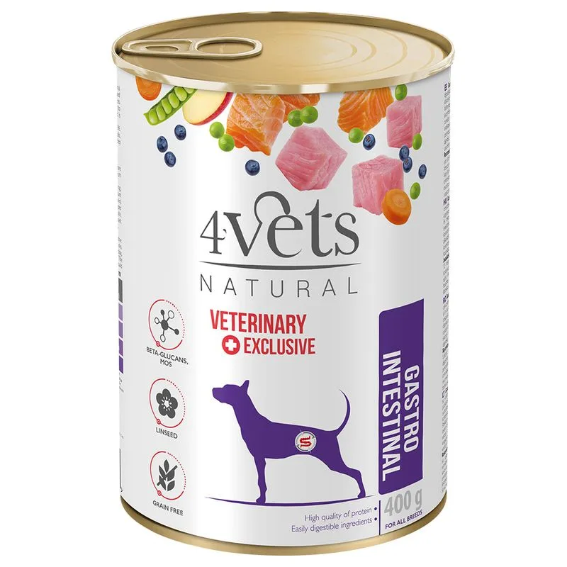 4vets Natural Dog Gastro Intestinal 400 g (Set %: 24 x 400 g)