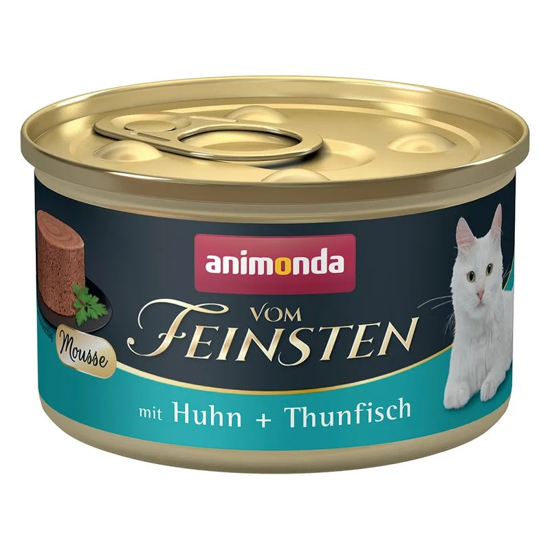 animonda Vom Feinsten Adult 12 x 85 g Alimento umido per gatti (Pollo + Tonno)