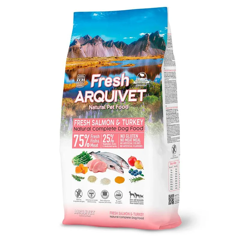 Arquivet Fresh Salmon & Turkey Crocchette cane (Set %: 2 x 10 kg)