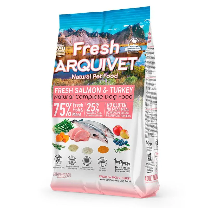 Arquivet Fresh Salmon & Turkey Crocchette cane (Set %: 2 x 2,5 kg)