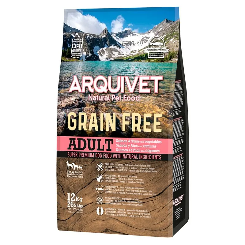 Arquivet Grain Free Salmon Crocchette cane