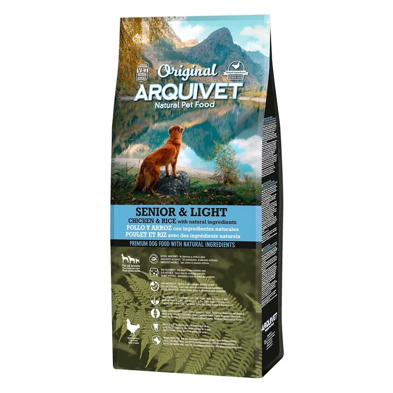 Arquivet Original Dog Senior & Light Chicken Crocchette cane (Set % : 2 x 12 kg)