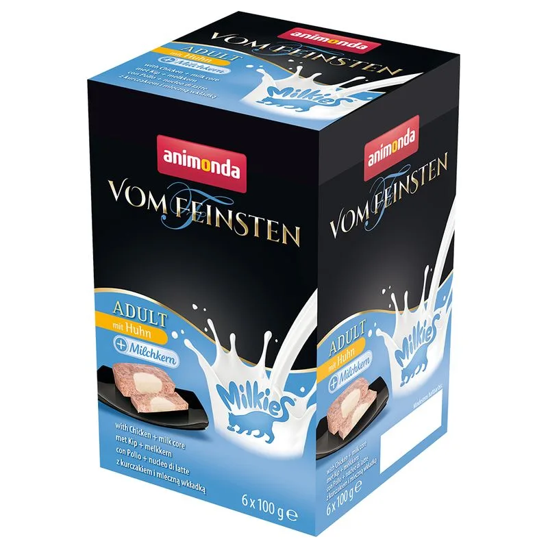 animonda Vom Feinsten Adult Milkies 6 x 100 g Pacco misto umido per gatti